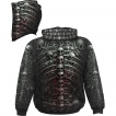Sweat capuche homme  cage thoracique style catacombes