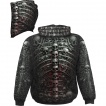 Sweat capuche homme à cage thoracique style catacombes