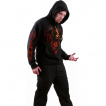 Sweat capuche homme  duel de Mage et Dragon infernal