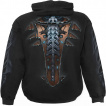 Sweat capuche homme effet implant Cybernetique