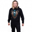 Sweat capuche homme effet implant Cybernetique