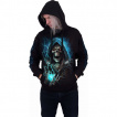 Sweat capuche homme goth-rock DEAD METAL avec La Mort et sa guitare