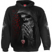 Sweat capuche homme gothique avec La Mort aile enlaant un ange