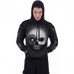 Sweat capuche homme gothique  cranes Yin et Yang