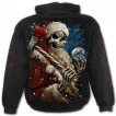 Sweat capuche homme gothique  Pre anti noel avec sa hache en sang