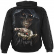 Sweat capuche homme gothique  squelette malfique et Oeil d'Horus
