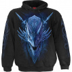 Sweat capuche homme  guerrire combattant un Dragon de Glace