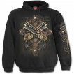 Sweat-capuche homme manches longues avec La Mort faon Steampunk