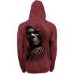 Sweat capuche homme marron à faucheuse déchirant le tissu