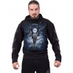 Sweat capuche homme  squelette guitariste dans un cimetire