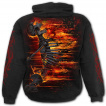 Sweat capuche homme  squelette souffl par une explosion atomique