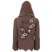 Sweat capuche zip femme
