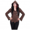 Sweat capuche zip femme