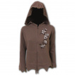 Sweat capuche zip femme