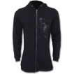 Sweat femme gothique  queue de poisson avec crane et roses violettes