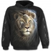 Sweat-shirt  capuche homme avec Lion en armure
