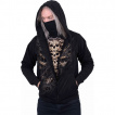 Sweat-shirt  capuche homme avec masque intgr faon cage thoracique