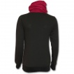 Sweat-shirt gothique femme avec capuche à rabas et motif de roses ensanglantées