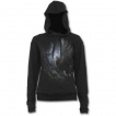 Sweat-shirt gothique femme avec loup à ailes d'anges