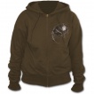 Sweat-shirt gothique femme avec loup et attrape-rves amrindien