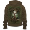 Sweat-shirt gothique femme avec reine de la nature style celtique