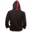 Sweat-shirt gothique femme noir et rouge style 