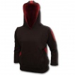 Sweat-shirt gothique femme noir et rouge style 