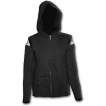 Sweat-shirt gothique femme noir à resille, manches ajourées et capuche