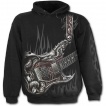 Sweat-shirt gothique homme à guitare avec dragon et cranes