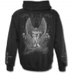 Sweat-shirt gothique homme  zip avec ange sur pentagramme