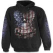 Sweat-shirt gothique homme avec aigle aux couleurs du drapeau des USA