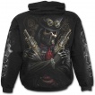 Sweat-shirt gothique homme avec bandit Steam Punk et crane à rouages