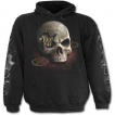 Sweat-shirt gothique homme avec bandit Steam Punk et crane à rouages