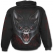 Sweat-shirt gothique homme  avec chauves-souris vampires et lune rouge