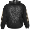 Sweat-shirt gothique homme avec dessin imitation dzipp sur squelette