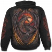 Sweat-shirt gothique homme avec dragon flamboyant