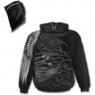 Sweat-shirt gothique homme avec faucheuse ailée arpentant le ciel
