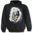 Sweat-shirt gothique homme avec femme ange sur sa licorne
