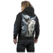 Sweat-shirt gothique homme avec femme ange sur sa licorne