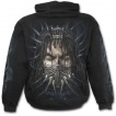 Sweat-shirt gothique homme avec guerrier cybernetique masqu et gargouille