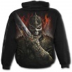 Sweat-shirt gothique homme avec guerrier dragon et scène de duel