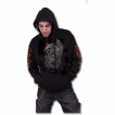 Sweat-shirt gothique homme avec guerrier  halbarde combattant un dragon