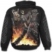 Sweat-shirt gothique homme avec guitariste faisant le salut Rock