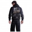 Sweat-shirt gothique homme  zip haut avec la Mort  chaine de combat