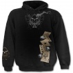 Sweat-shirt gothique homme avec la mort jouant au poker