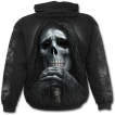 Sweat-shirt gothique homme avec la Mort regardant son sablier