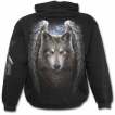 Sweat-shirt gothique homme avec loup à ailes d'anges