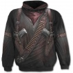 Sweat-shirt gothique homme avec motif imitation tenue de mercenaire