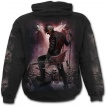 Sweat-shirt gothique homme avec squelette chanteur punk