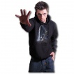 Sweat-shirt gothique homme avec squelette guitariste jouant sur une tombe
